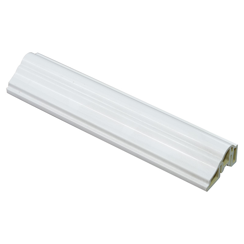 Rodapé WPC de grão de madeira de 36 mm com base composta de PVC