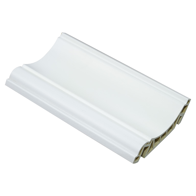 Moldagem de teto de PVC de 100 mm para decoração de interiores, adequada para guarnições, juntas e cantos de teto